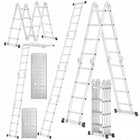 Drabina aluminiowa przegubowa wielofunkcyjna higher 4x4 4,6m 150kg do prac remontowych i budowlanych, 16 szczebli