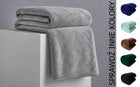 Miękki KOC polarowy 150x200 szary narzuta na łóżko na prezent kolory mikrofibrowy pled z certyfikatem oeko-tex Standard