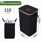 Kosz na butelki kaucyjne zwrotne PET pojemnik do segregacji 110l + worek na odpady opakowaniowe, tworzywo sztuczne