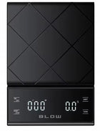 Elektroniczna waga kuchenna do kawy precyzyjna 3000g/0,1g LCD timer baterie z tarowaniem, odliczanie, czarna, 3 kg