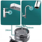 Przedłużka obrotowa do kranu aerator 1080 metal perlator z przegubem, końcówka do baterii, M20x1 M22x1 M24x1