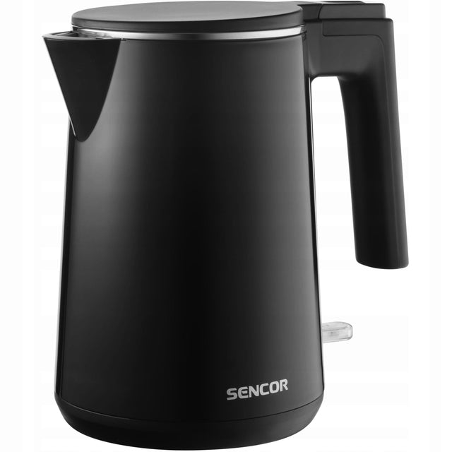 Elegancki Czajnik Elektryczny Sencor SWK 0156BK 1Litr 1500W stix 360 Czarny 1 l 1500 w metal, tworzywo sztuczne