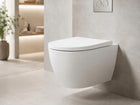 Miska WC wisząca wirowa cersanit ZEN PRO oval z deską wolnoopadającą slim bezkołnierzowa, odpływ poziomy, rimless