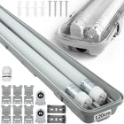 Lampa LED garażowa oprawa G13 hermetyczna IP65 świetlówki 120cm 230V 4000K do biura i korytarza, 2 punkty świetlne