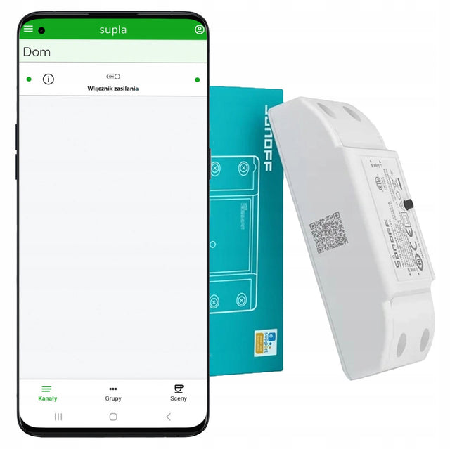 Sonoff Basic R4 przekaźnik przełącznik inteligentny WiFi wgrana supla moduł do automatyki domowej, sterowanie urządzeniami elektrycznymi