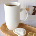 2x Duży Kubek XXL 630 ml Do Kawy Herbaty Wilmax Biały Porcelanowy Wysoki bez wzoru, nadaje się do zmywarki