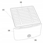 13489 Naświetlacz Solarny LED Lampa z Czujnik Ruchu PIR Zmierzchu Biała oświetlenie zewnętrzne 600 lm 4000 K IP44