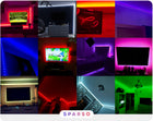Taśma LED RGB 10m ledy 230V 12V z pilotem Bardzo mocna zestaw + aplikacja oświetlenie dekoracyjne wielokolorowe do