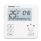BEZPRZEWODOWY STEROWNIK KOTŁA PIECA REGULATOR TEMPERATURY TERMOSTAT AURATON biały
