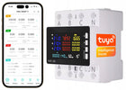 Trójfazowy Licznik Energii Prądu Watomierz WiFi tuya przekaźnik 80A LCD DIN miernik poboru mocy, monitor zużycia