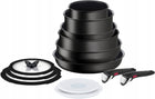 Zestaw garnków pokrywki rączki tefal Ingenio Unlimited 13el +rączka Ingenio naczynia aluminiowe non-stick do indukcji