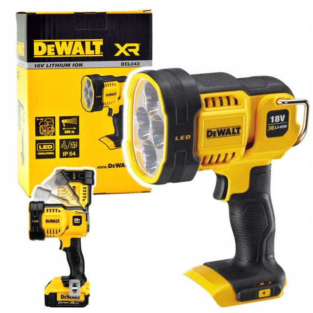 Latarka lampa przegubowa DeWalt DCL043-XJ akumulatorowa LED 500-1500lm magnetyczne oświetlenie inspekcyjne do warsztatu