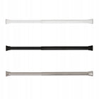 Drążek rozporowy prysznicowy do szafy zasłon regulowany 140-230cm stal rura na kotarę kąpielową metalowa srebrna 22 mm