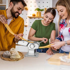 Maszynka Ręczna Do Makaronu ravioli Ciasta Stal nierdzewna 7w1 Zestaw XXL wykrawacz pierożków, wałkowanie, krojenie