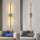 Kinkiet lampa ścienna LED złoty loft nowoczesny do salonu korytarza 8W 3000K oprawa aluminiowa, zintegrowane źródło