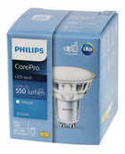 Żarówka LED GU10 6x philips 4,9W 550lm Barwa Ciepła 3000k Premium Zestaw lampa spotowa do oświetlenia akcentowego