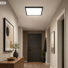 Panel LED Natynkowy Sufitowy Lampa 40W Plafon 60 x 60cm Czarny 4320lm kwadratowa oprawa oświetleniowa z wbudowanym