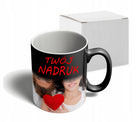 Magiczny foto kubek z własnym zdjęciem nadrukiem naczynie ceramiczne zmieniające kolor, 330 ml, personalizowane, do