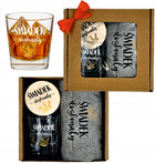 PREZENT dla ŚWIADKA świadkowej ślub podziękowanie ręcznik szklanka whisky haftowany 50x100 cm szary 410-500 GSM OEKO-TEX