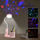 Lampka na biurko do czytania LED Dla Dziewczynki Dla Dzieci Różowa Nocna lampa stołowa, oświetlenie do nauki, wysokość