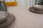 Bieżnik na stół ławę wiosenny beżowy gładki elegancki z gipiurą 40x160 boho serweta, nakładka dekoracyjna, poliester