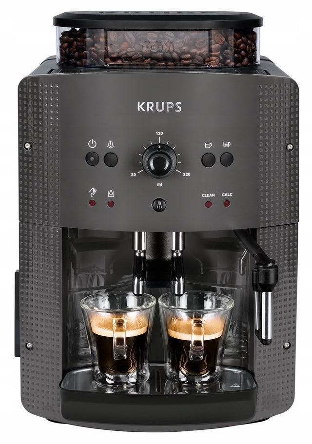 Ekspres ciśnieniowy do kawy krups EA810B 15 bar automatyczny z młynkiem ziarnistej, espresso, cappuccino, lungo, ristretto, zbiornik 1,7 l