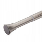 Drążek rozporowy prysznicowy do szafy zasłon regulowany 140-230cm stal rura na kotarę kąpielową metalowa srebrna 22 mm