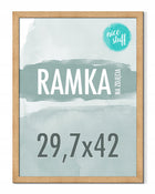 Ramka na zdjęcia A3 29,7x42 ramki na zdjęcia zdjęcie 42x29,7 MDF brązowa oprawa plakatu do grafiki, dekoracja ścienna z