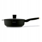 Zestaw garnków indukcja komplet patelnia z pokrywką rondelek Black Rose 10 elementów, aluminium, powłoka non-stick, na