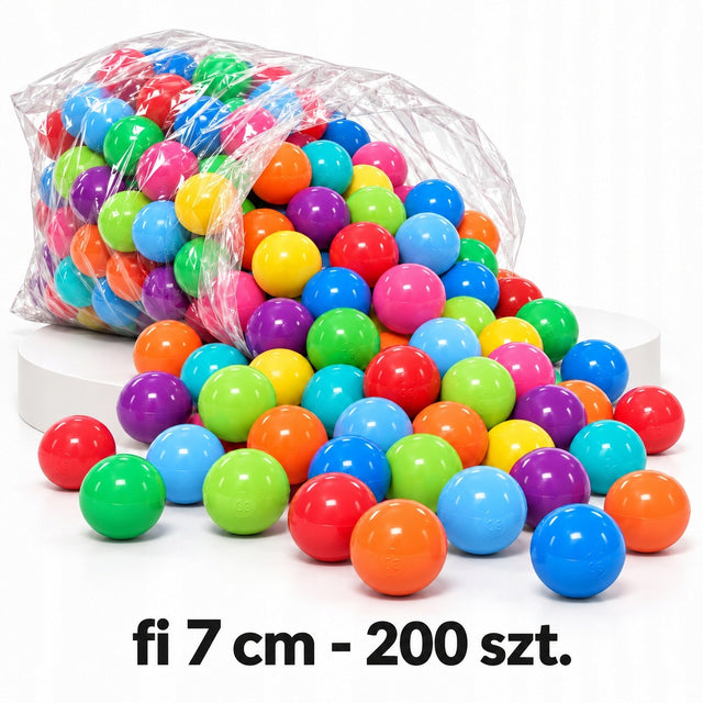 Piłki, kulki do suchego basenu 200 szt. 7 cm El-term wiek 12 m+