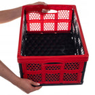 Skrzynka składana do bagażnika kosz zakupy pojemnik składany 32l duży mocny organizer do auta, plastikowy, czarny