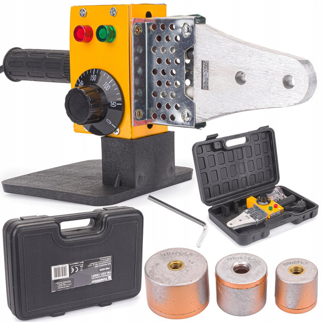 Zgrzewarka polifuzyjna do Rur PCV PP 1500W 3 Matryce 20-32MM walizka 320 C lutownica do plastiku, narzędzie do instalacji hydraulicznych