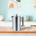 Zaparzacz do kawy French Press ze stali nierdzewnej 304 w biurze domowym 350 ML Praska tłokowa do herbaty, srebrna