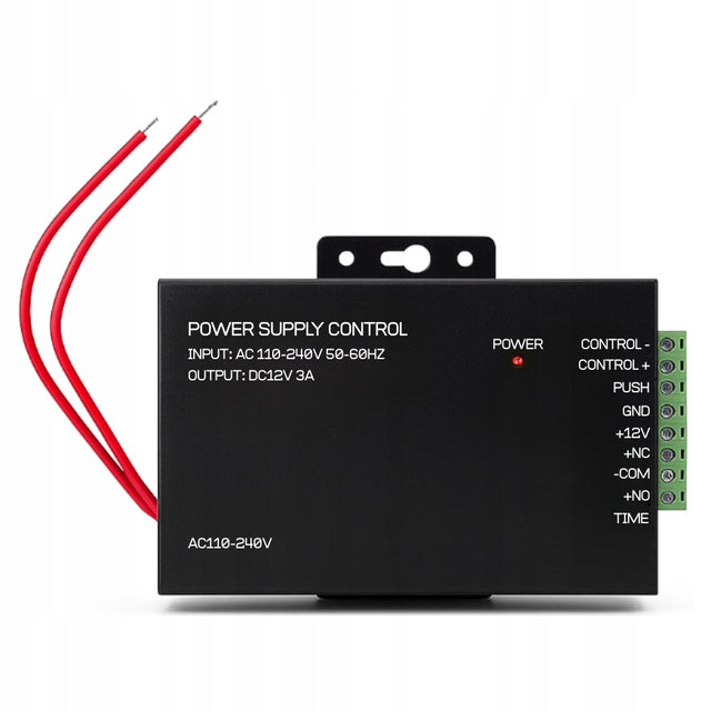 Kontroler zasilacz sterownik do zamka szyfrowego elektrozaczep 230V do 12V transformator napięcia, zasilanie systemu kontroli dostępu