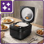 Garnek do gotowania ryżu urządzenie szybkowar Multicooker ryżowar czarny 5 l 900 w