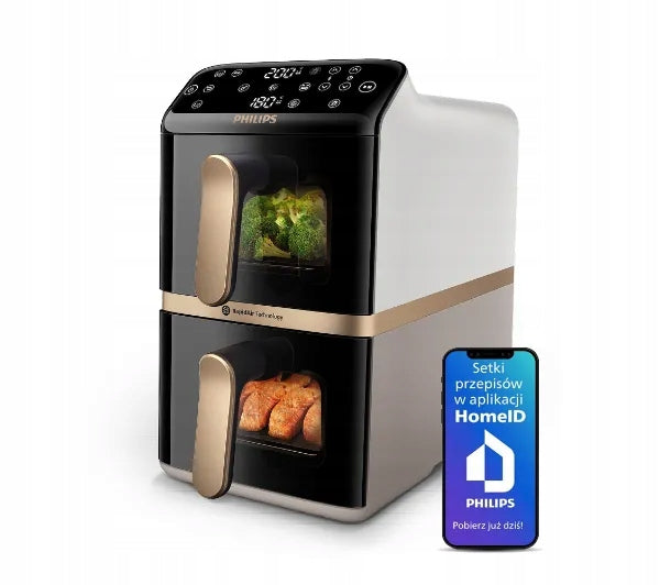 Frytkownica Air fryer Philips Ovi Dual Basket NA462/80 2750W 10l beztłuszczowa