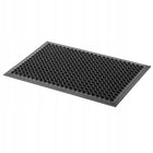 Wycieraczka pod drzwi wejściowa mata butów uniwersalna 60x90cm z najazdem gumowa czarna 14 mm do domu