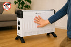 GRZEJNIK ELETKRYCZNY KONWEKTOROWY ENERGOOSZCZĘDNY TERMOSTAT 2000W elektryczny 525 mm 325 mm grzewcza biały