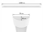 Lampa Sufitowa Natynkowa Oprawa 120cm 40W 4000K Świetlówka do Garażu LED 2400 lm neutralne białe oświetlenie warsztatowe