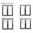 Żaluzja aluminiowa 25 mm biała pozioma gotowa na wymiar 40x130 cm osłona okienna, regulacja światła, do domu i biura