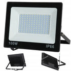 Naświetlacz LED 100W 9000lm=525W Halogen Reflektor Zewnętrzny Slim Lampa z czujnikiem ruchu i zmierzchu, IP66