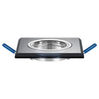 6x Oprawa halogenowa Szklana Kwadratowa + Żarówka GU10 LED 10W 3 barwy oczko sufitowe podtynkowe czarne