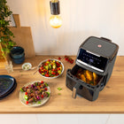 Frytkownica beztłuszczowa tefal Easy Fry Silence EY846HE 7l 1800W Air Fryer szary