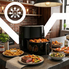 Frytkownica beztłuszczowa AIR fryer 3,2l piekarnik 1200W 10 trybów airfryer 1200 w czarny