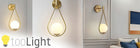 Kinkiet TOOLIGHT ZŁOTY GLAMOUR MLECZNY KLOSZ DO SALONU SYPIALNI DUŻY 50CM lampa ścienna metalowa E27, 1-punktowa, maks