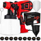 Pistolet do malowania ścian elektryczny natryskowy do farb 750W 9 dysz 1,4l 750 w