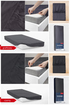 Prześcieradło z gumką 160x200 różne kolory na materac 25cm poliester, do łóżka, tekstylia sypialniane