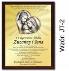 PREZENT na ROCZNICĘ ŚLUBU JUBILEUSZ 15 20 25 30 35 40 45 50 55 60 +pudełko ramka z życzeniami, statuetka z grawerem i