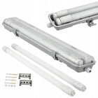 Oprawa Hermetyczna 60cm + 2x Świetlówka LED Tuby Do Garażu Warsztatu 4000K lampa sufitowa natynkowa G13, neutralna