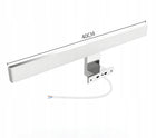 Kinkiet LED IP44 Srebrny 40cm Lampa Łazienkowa Nad Lustro 820lm 4000K 10W oświetlenie przy umywalce, aluminiowa oprawa